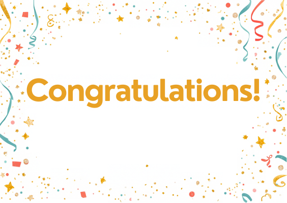 Congrats 1